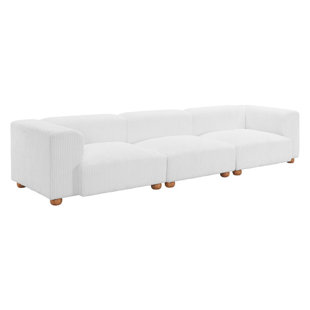 Upholstered Sofa - White