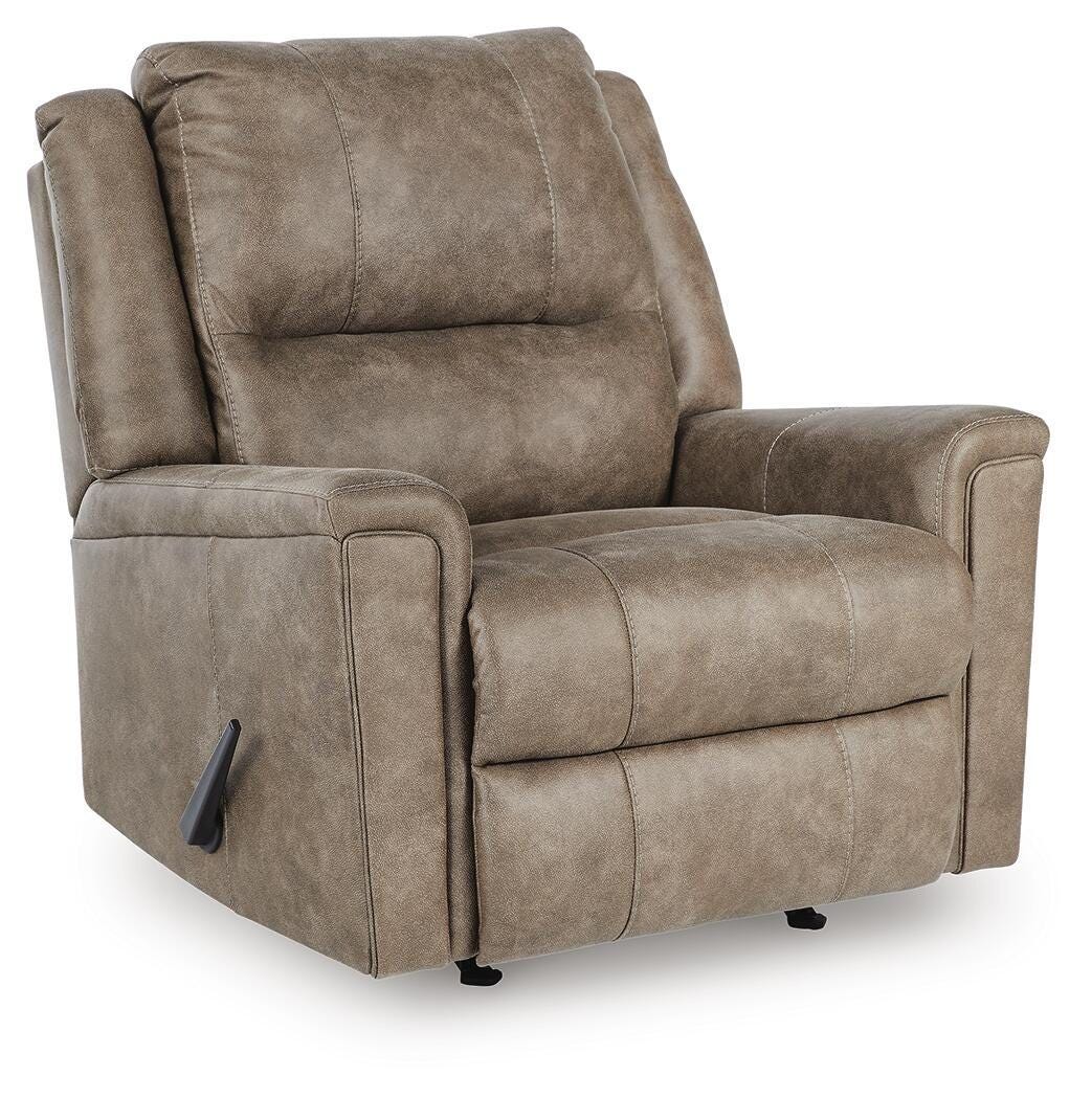 Lixtowel - Rocker Recliner - Fog - Faux Leather