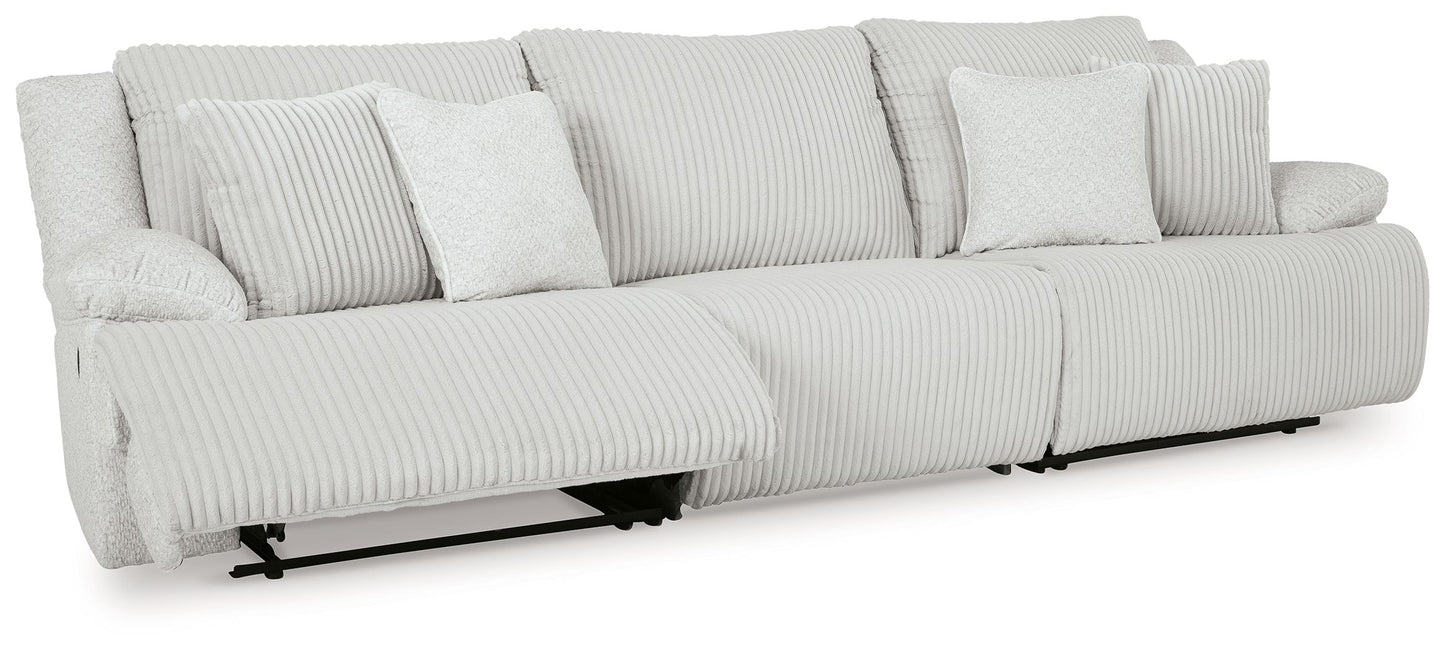 Top Tier - Alloy - 3-Piece Sectional Sofa With RAF And LAF Recliner