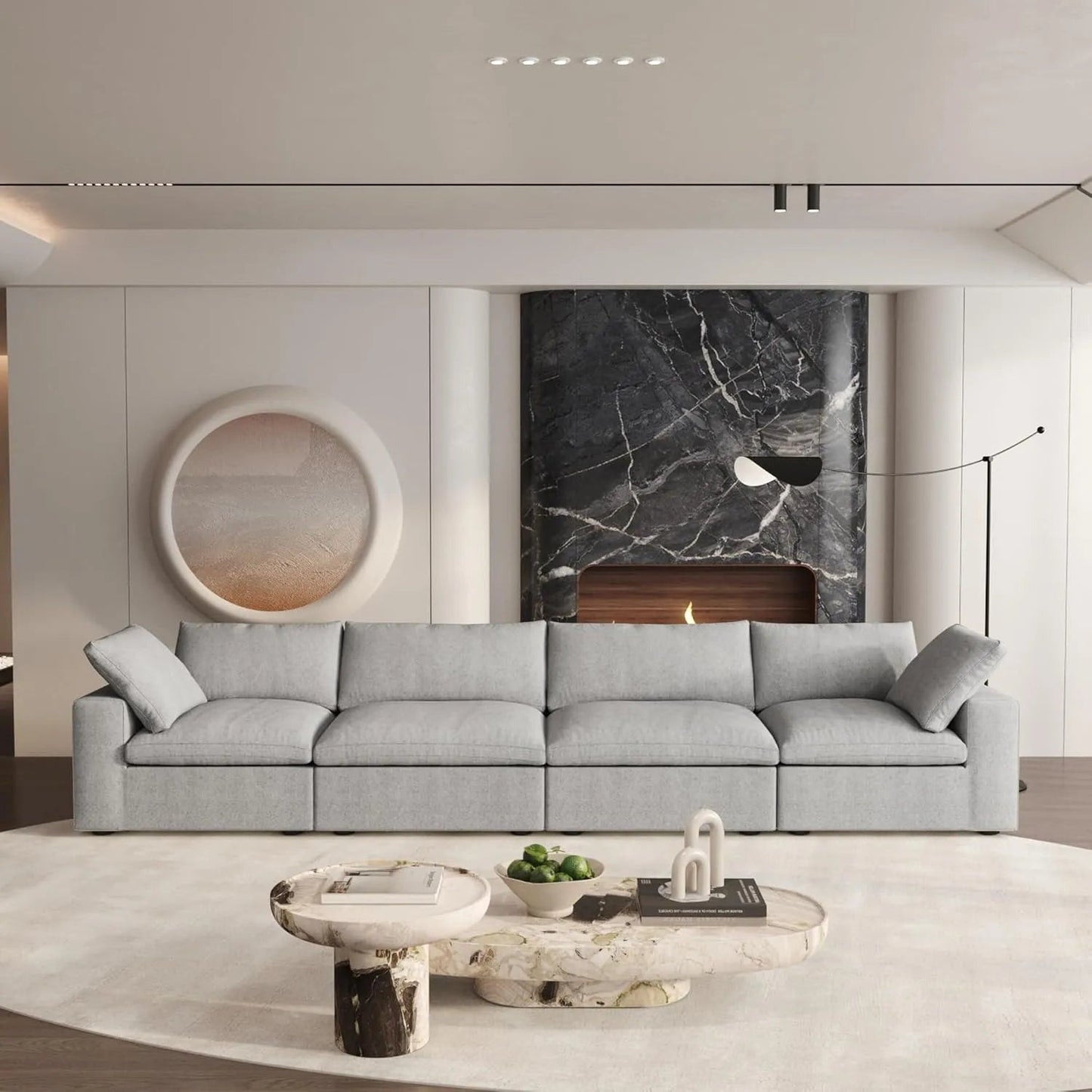 160" Blend Modular Sofa - Light Gray