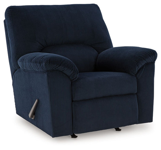 Simplejoy - Rocker Recliner - Fabric - Navy