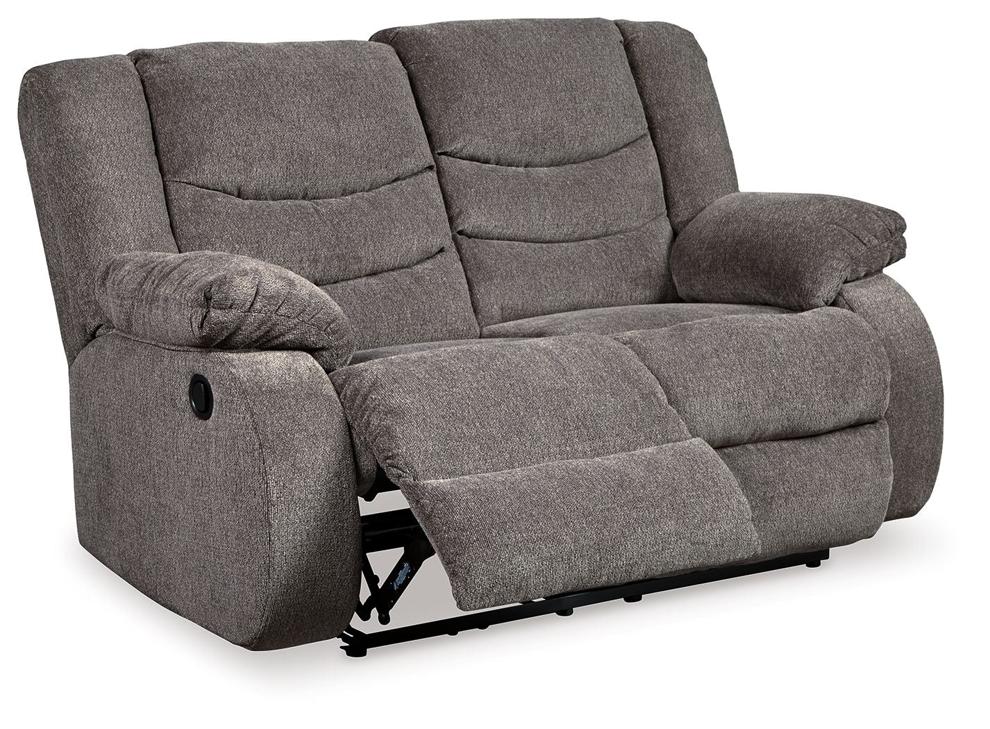 Tulen - Reclining Loveseat - Dark Gray