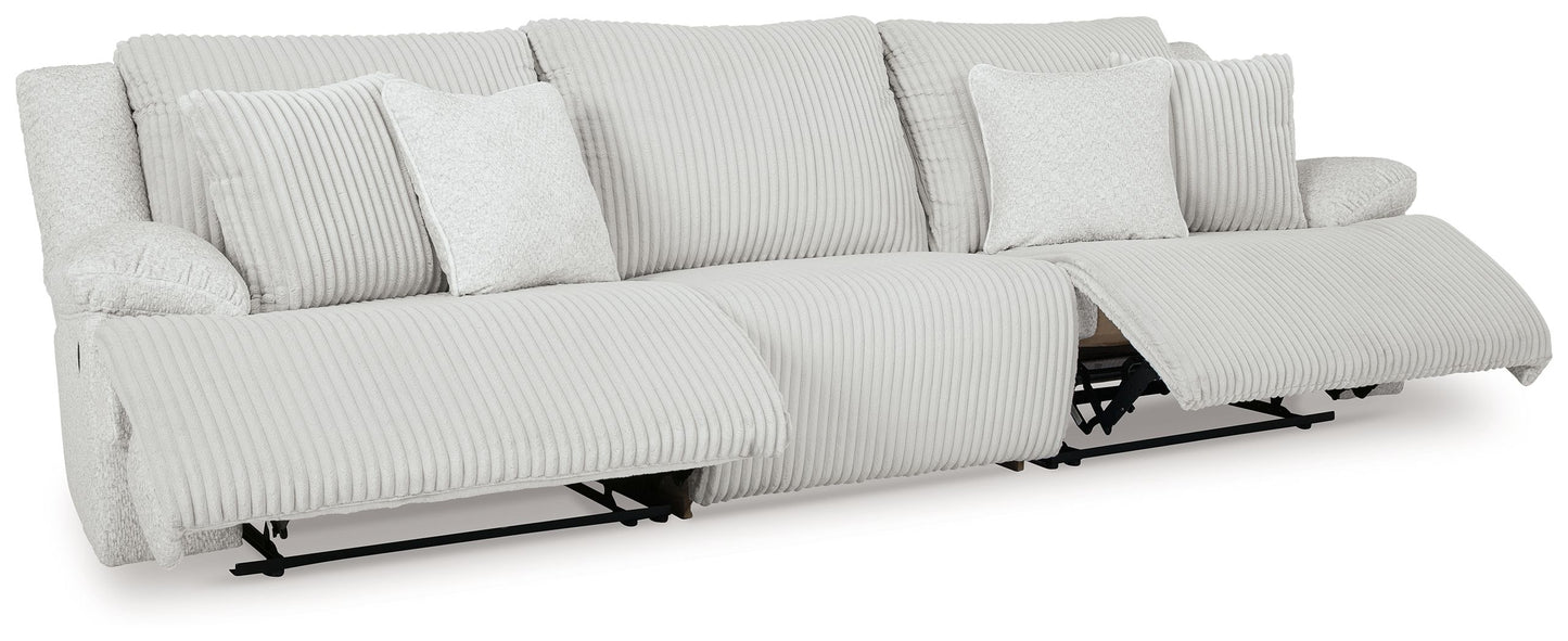 Top Tier - Alloy - 3-Piece Sectional Sofa With RAF And LAF Recliner