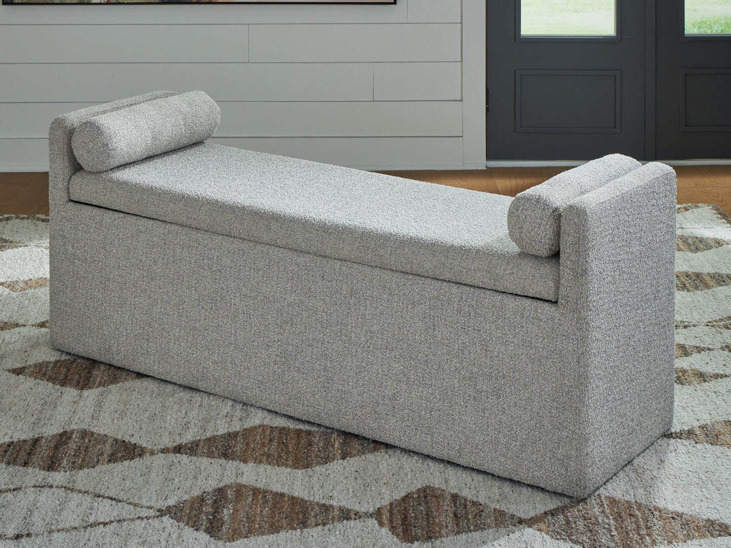 Galliden - Beige - Large Upholstered Dining Room Bench