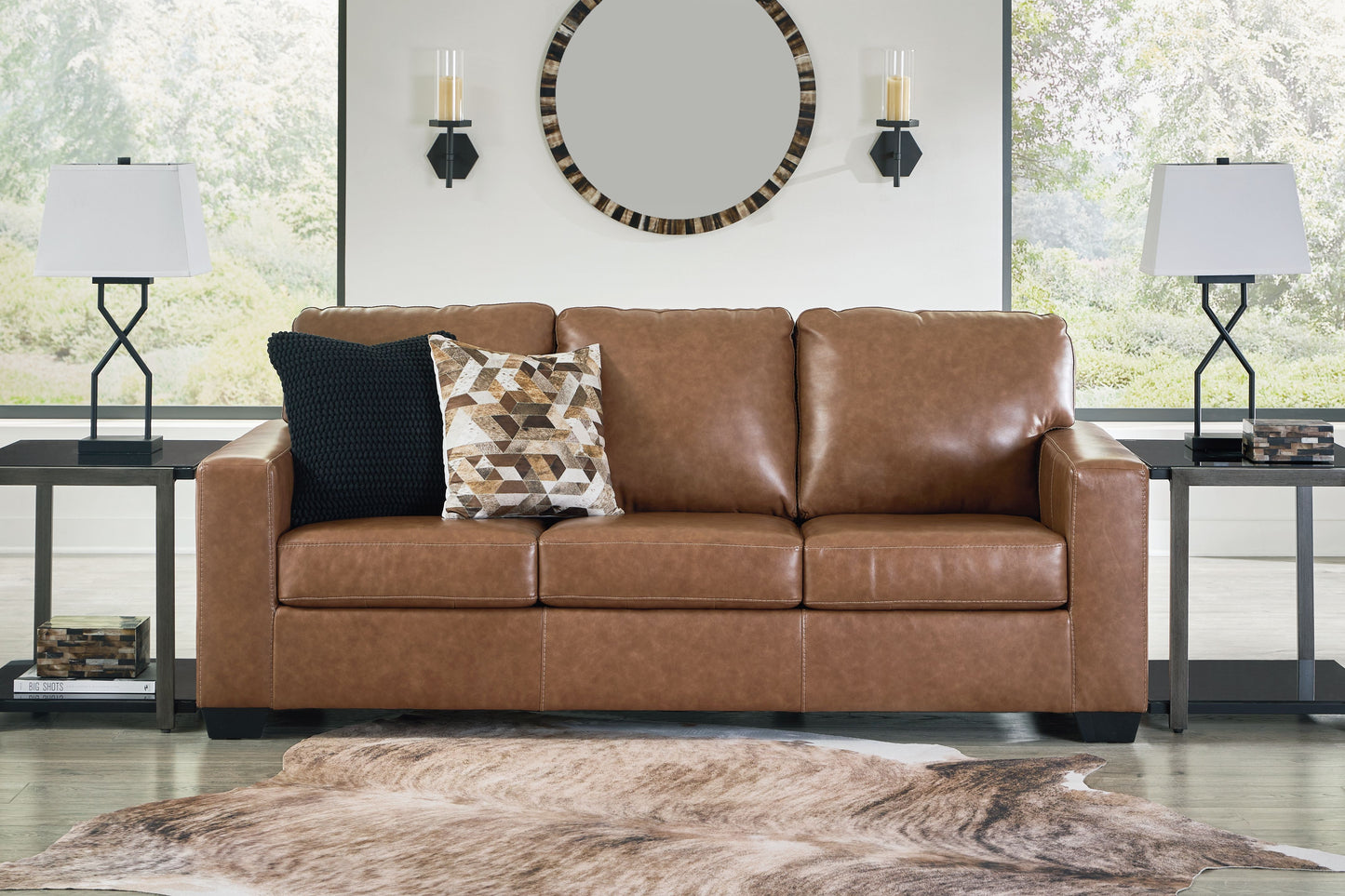 Bolsena - Sofa - Leather Match - Caramel