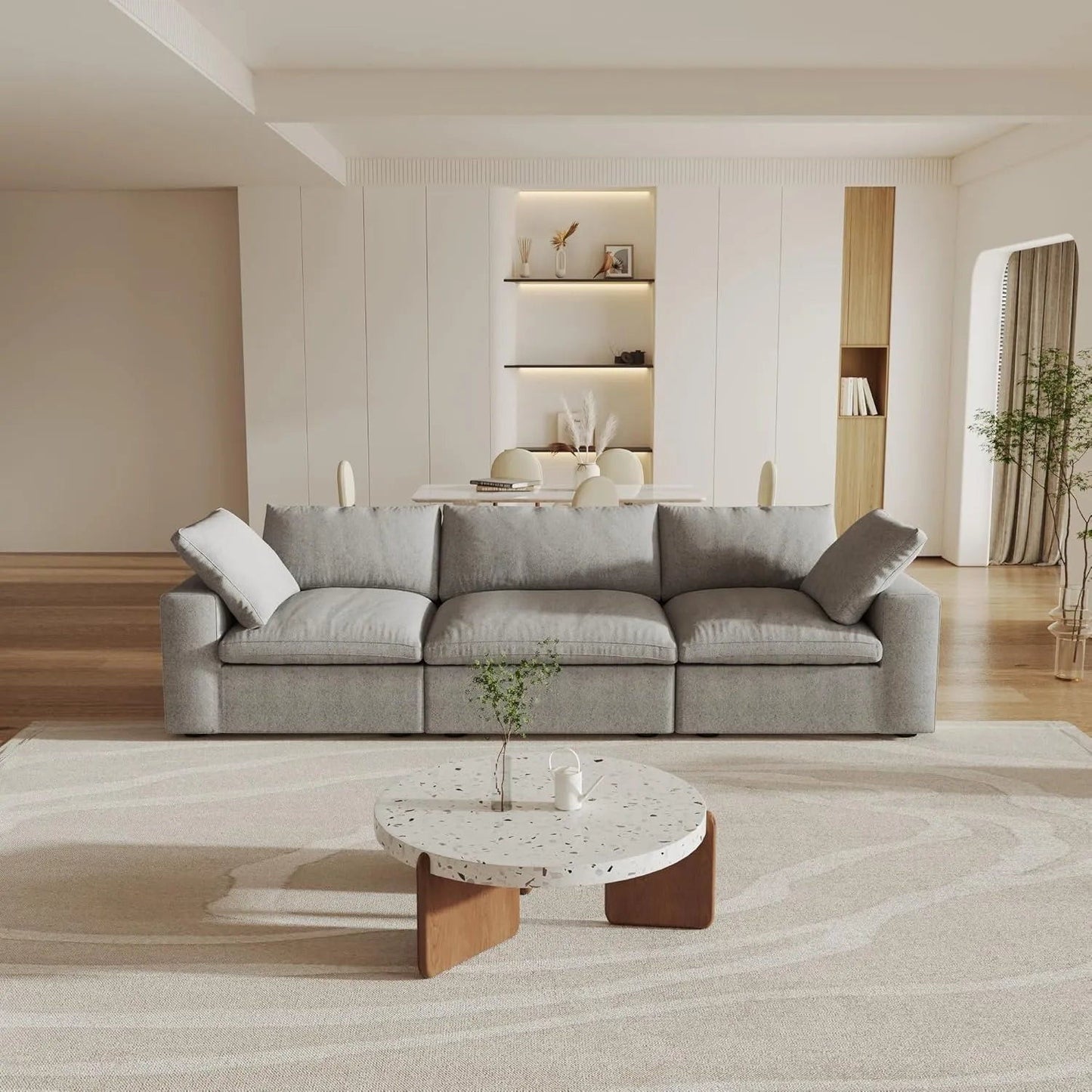 120" Blend Modular Sofa - Light Gray