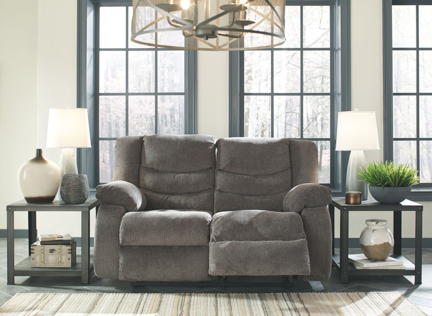 Tulen - 2 Pc. - Reclining Sofa, Reclining Loveseat - Gray