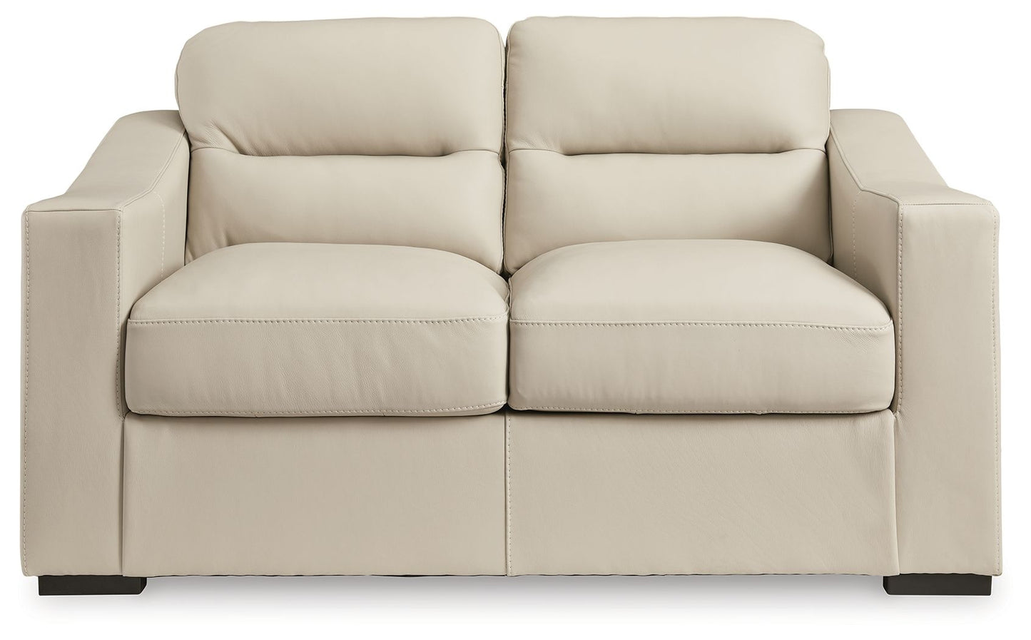 Treasure Trove - Loveseat - Leather Match - Almond