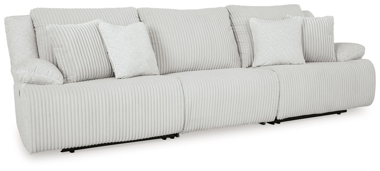 Top Tier - Alloy - 3-Piece Sectional Sofa With RAF And LAF Recliner