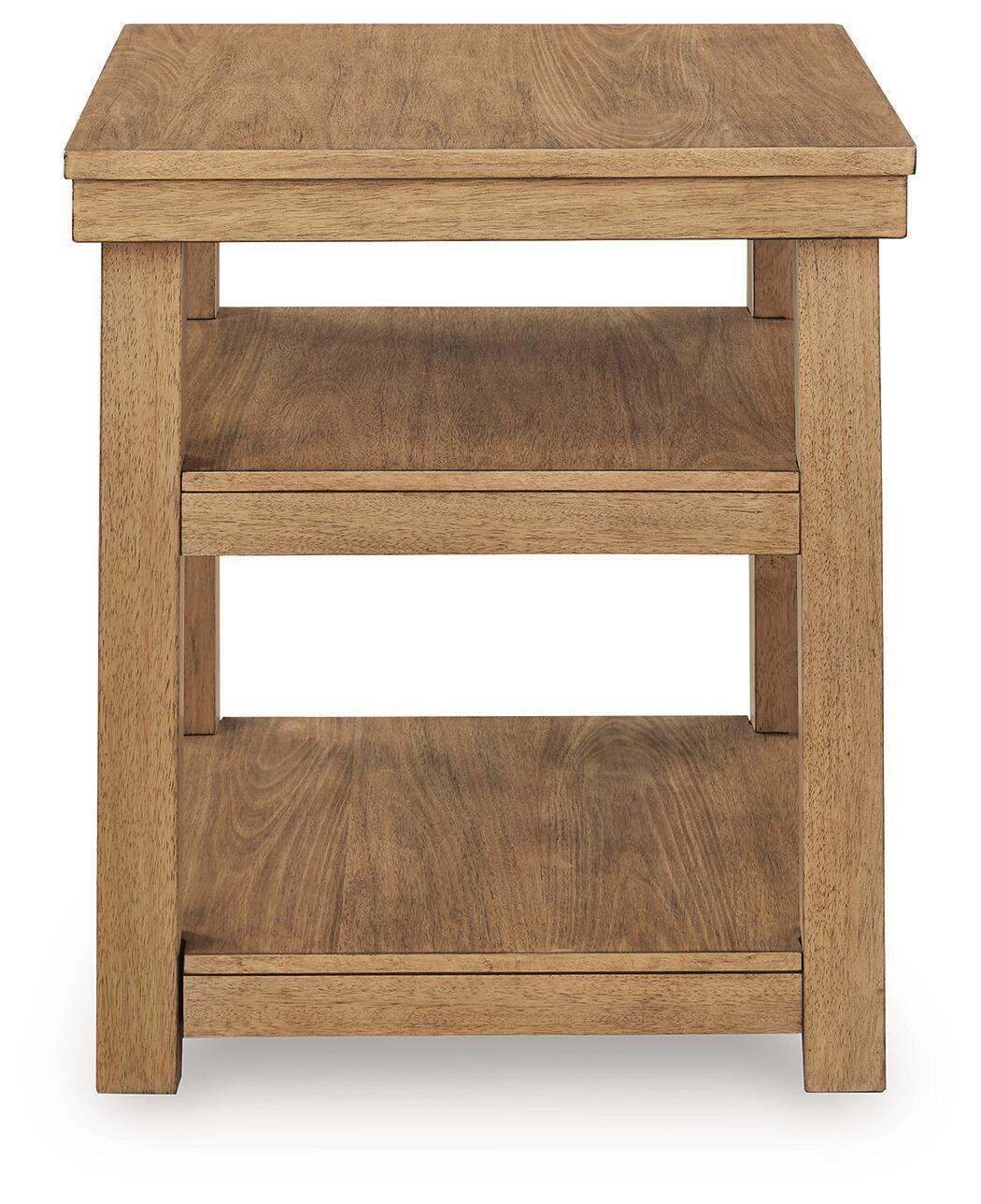 Wittenmyer - Rectangular End Table - Natural / Black