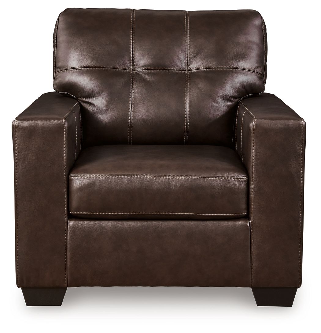 Santorine - Chair - Leather Match - Dark Brown