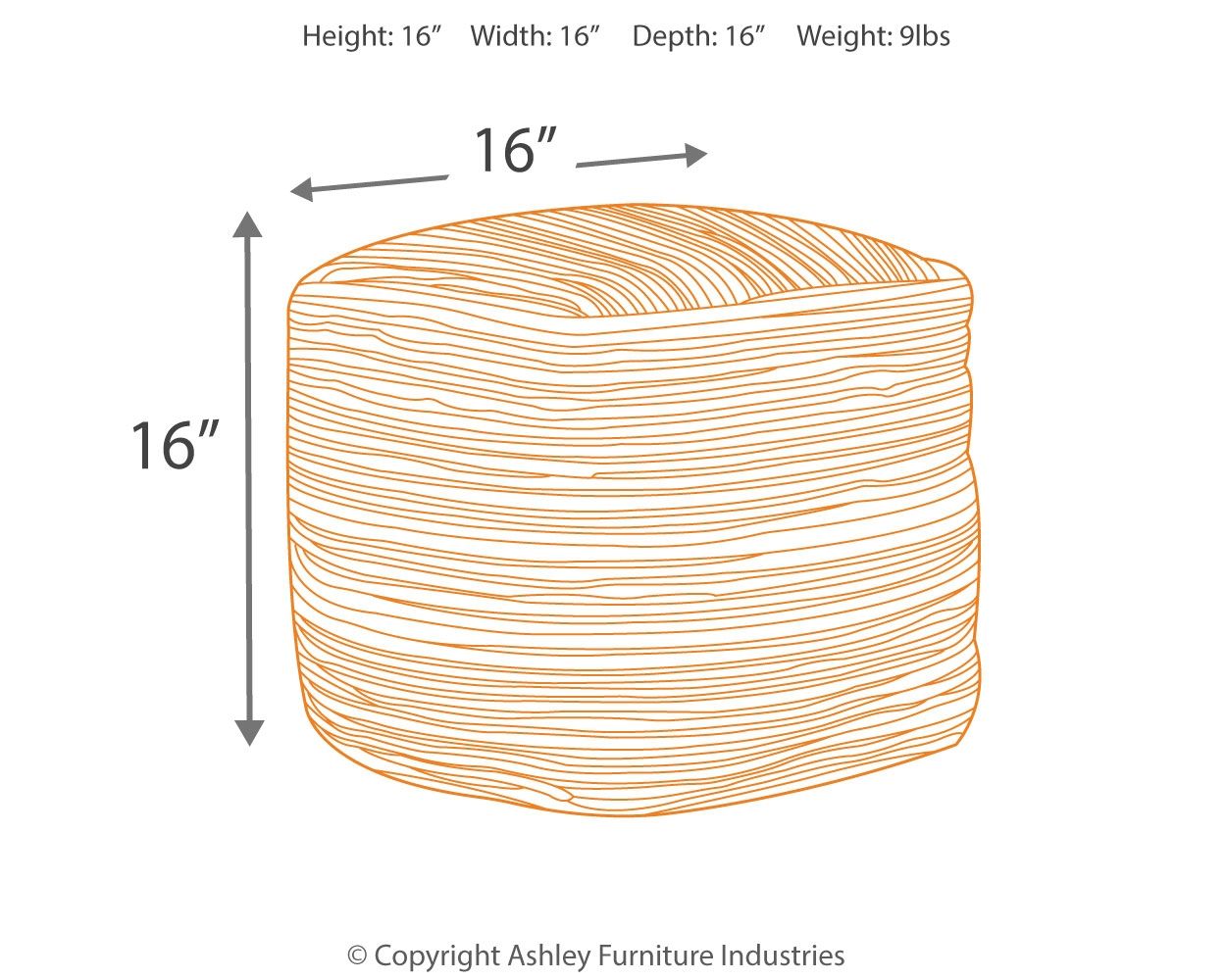 Absalom - Pouf - Denim