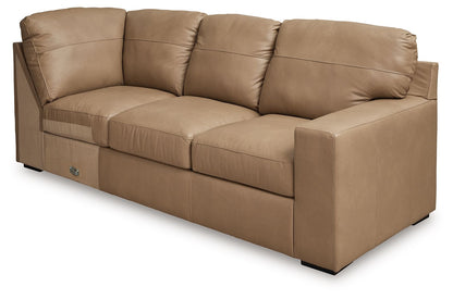 Bandon - Toffee - 4-Piece Sectional With Laf Loveseat - Leather Match