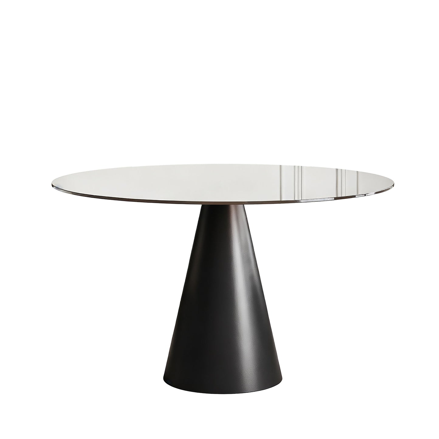 Round Dining Table, For 2 - 4 People - Black / Brown