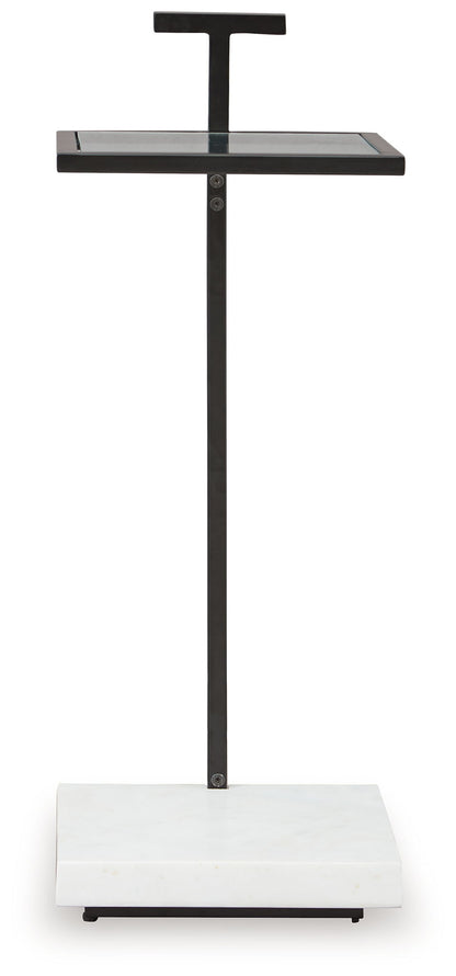 Mannill - Accent Table - Black / White