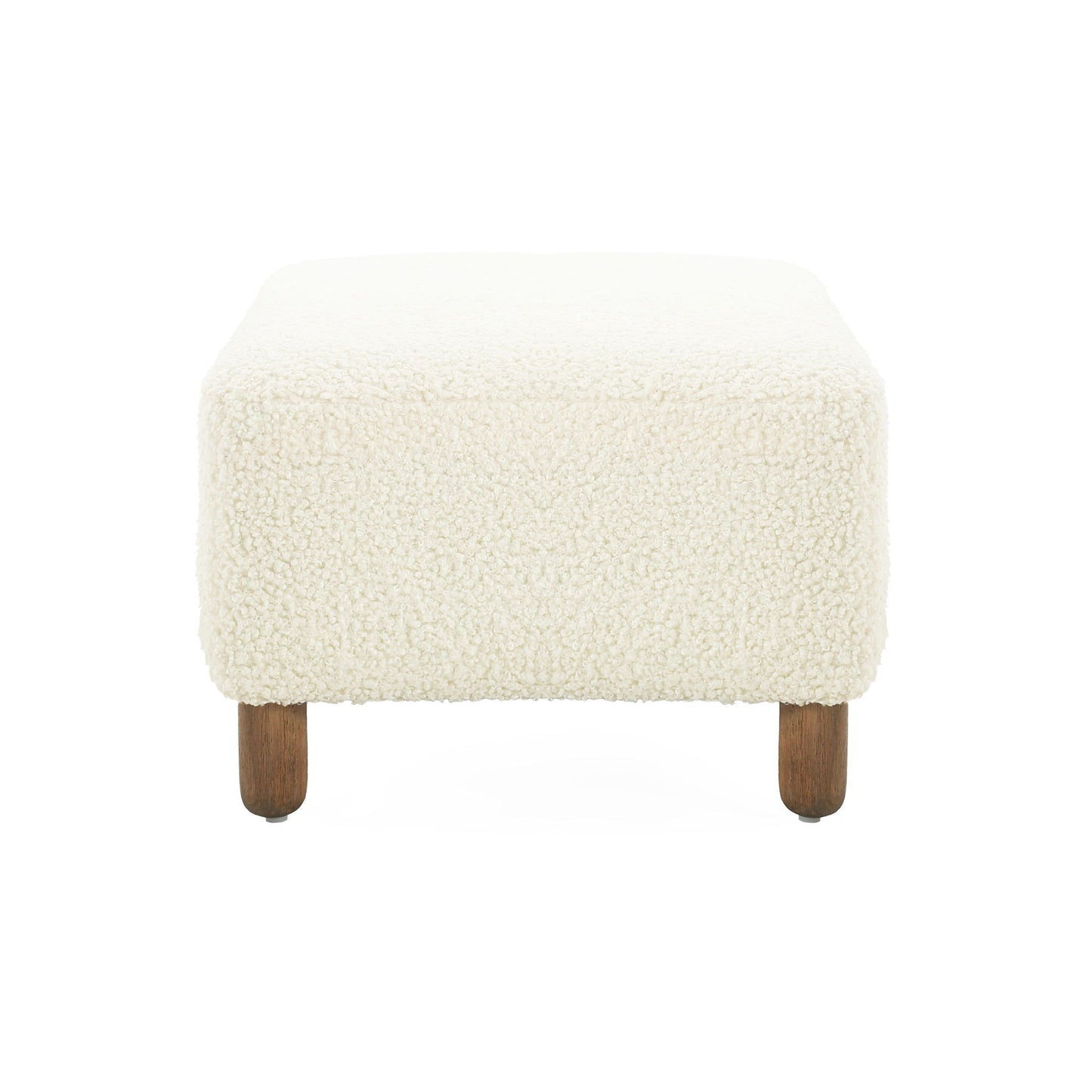 Contemporary Ottoman With Foam Cushion And Durable Upholstery
