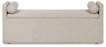 Galliden - Beige - Large Upholstered Dining Room Bench