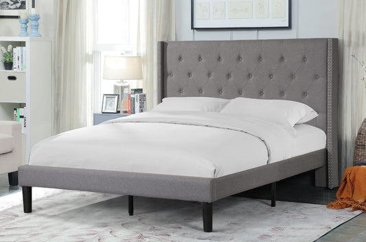 TITUS T2352 PLATFORM BED BEiGE DOUBLE