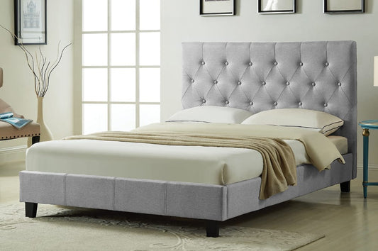 TITUS T2366 PLATFORM BED Gray Queen
