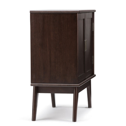 Draper - Low Storage Cabinet - Medium Auburn Brown