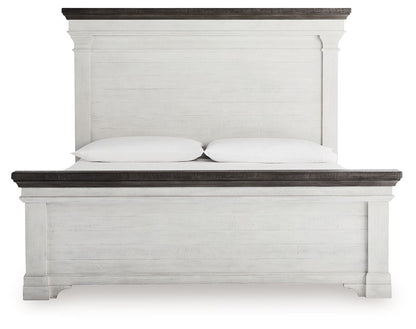 Havalance - California King Panel Storage Bed - White / Gray