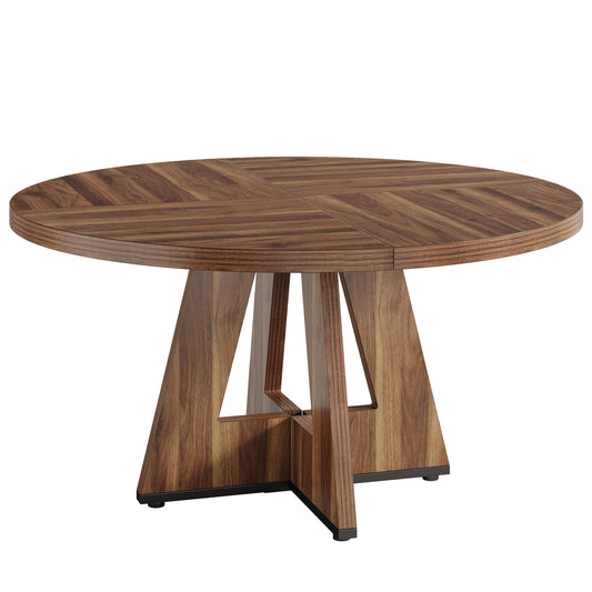 Round Dining Cross Base Kitchen Table