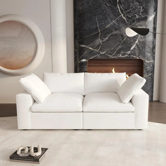 80" Blend Modular Sofa - White