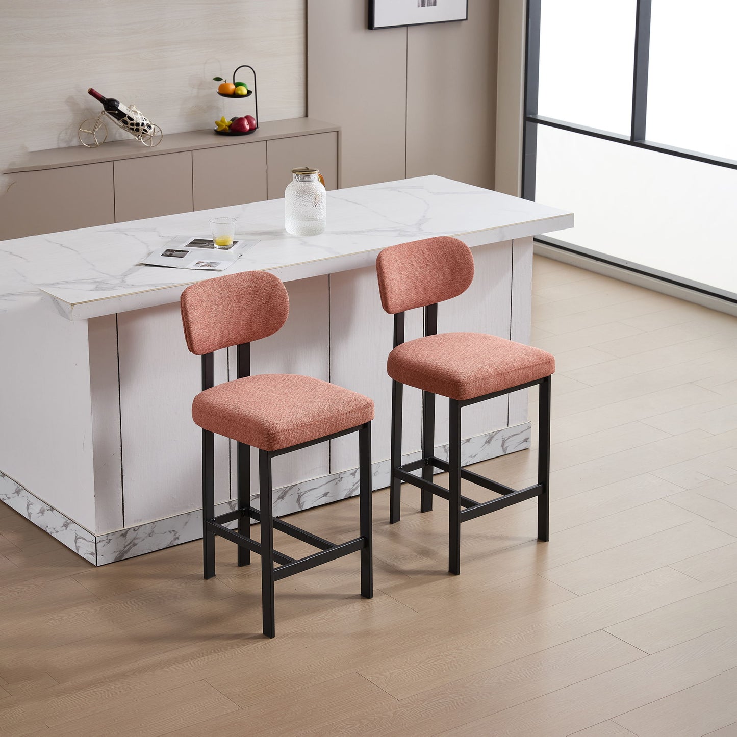 Modern Counter Height Stools (Set of 2)