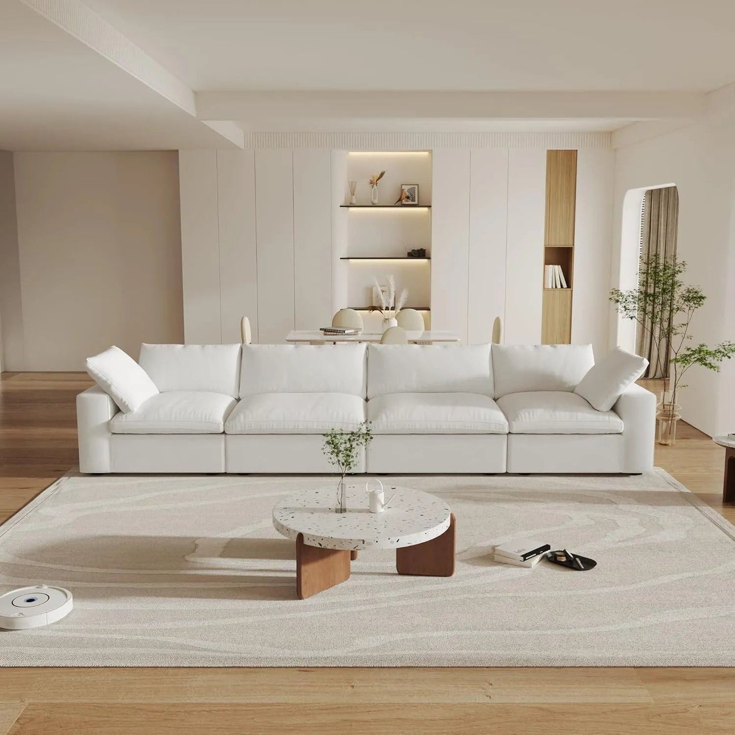 160" Blend Modular Sofa - White