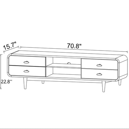 Alexa - TV Stand - Dark Brown / Wood