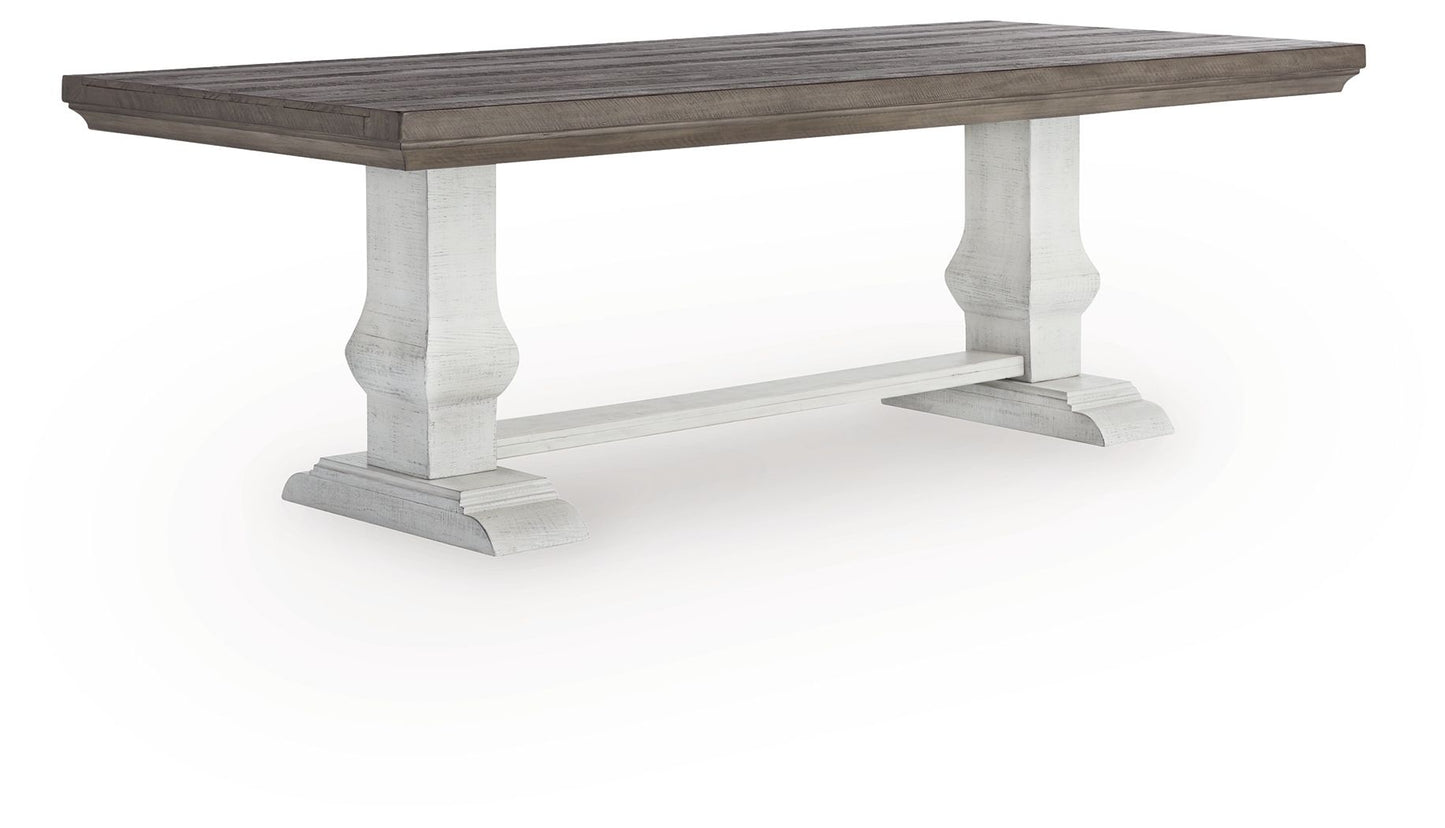 Havalance - White / Gray - Dining Table
