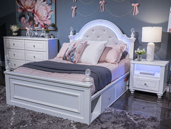 Kozlani - Full Upholstered Panel Headboard - White