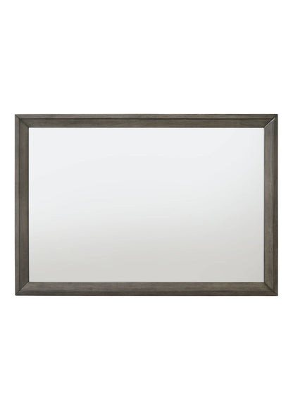 Escher - Mirror - Gray / Oak