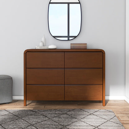 Lionel - 6 Drawer Dresser - Brown