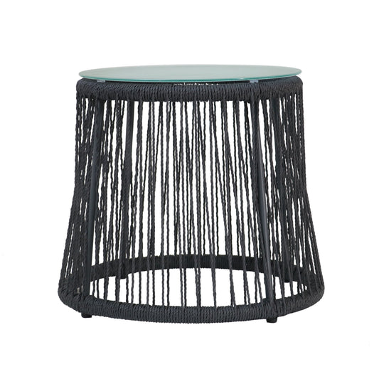 Boho Southport - Side Table With Glass Top
