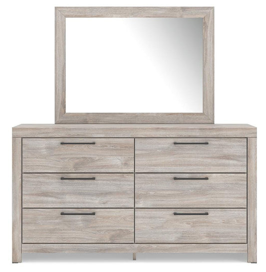 Broachmyn - Dresser And Mirror - Gray - Wood
