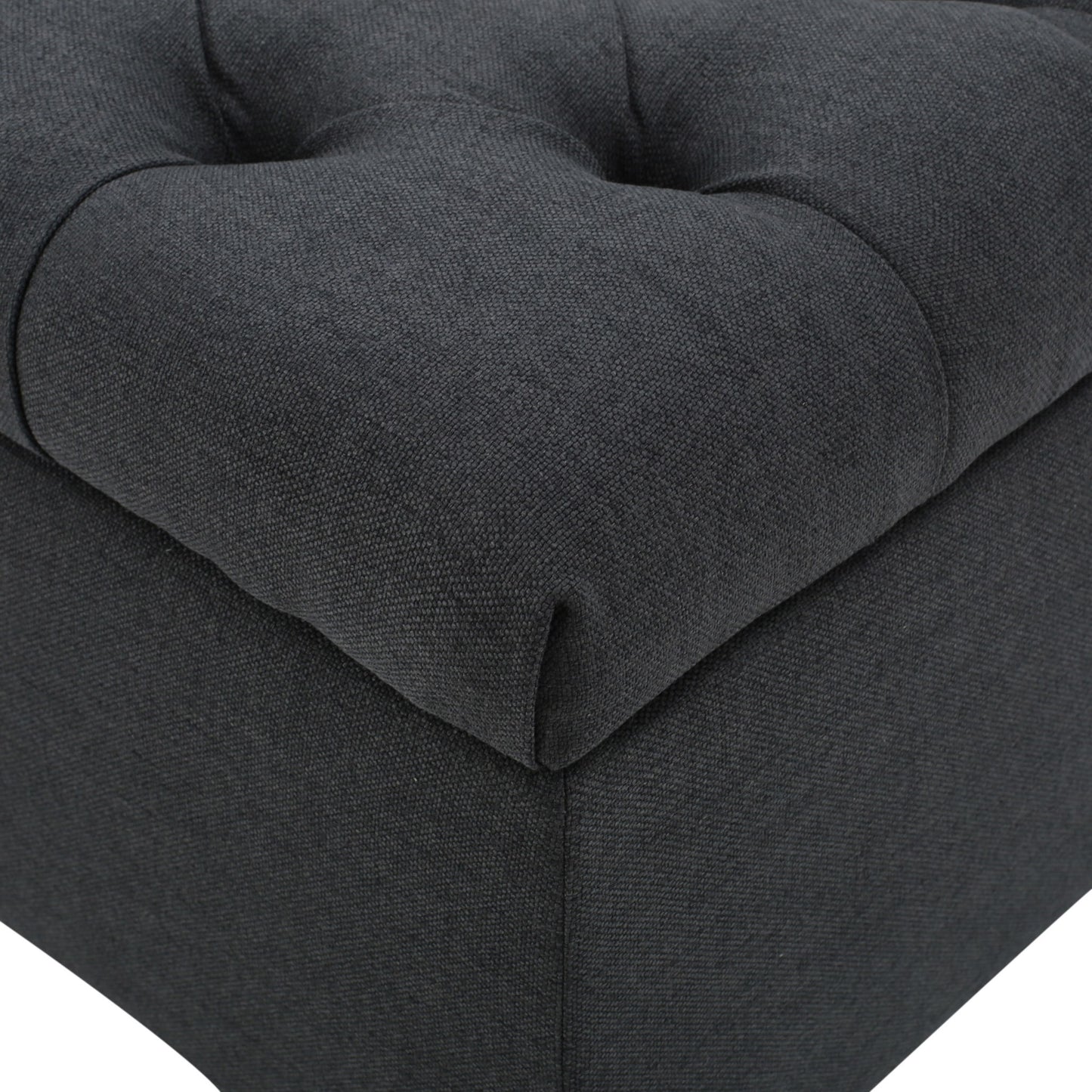 Glouster - Contemporary Storage Ottoman With Button Tufted Design
