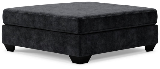 Lavernett - Oversized Accent Ottoman - Charcoal
