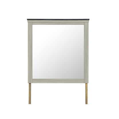 Augusta - Mirror With Sleek Frame, Large Scale Mirror For Dresser - Beige Brown