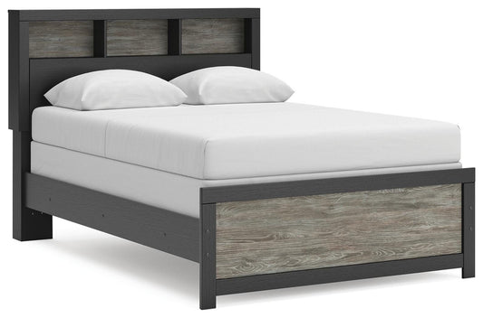 Broachmyn - Full Bookcase Bed - Black / Gray - Wood