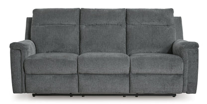 Barnsana - Power Reclining Sofa - Fabric - Gravel