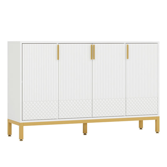 Buffet Sideboard Cabinet With Geometric Doors