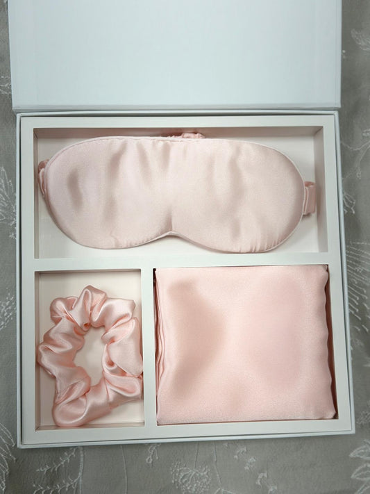 SILK 3 PC SET PINK/ Blue/ Gold