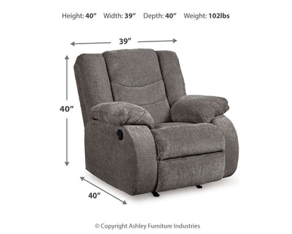 Tulen - Dark Gray - Rocker Recliner