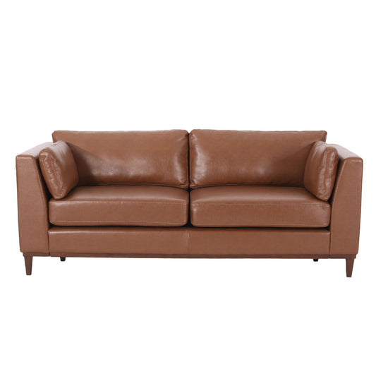 Contemporary 3 Seater Sofa Upholstery - Light Brown