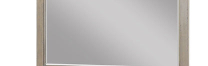 Scallop Shaped Mirror - White Poplar