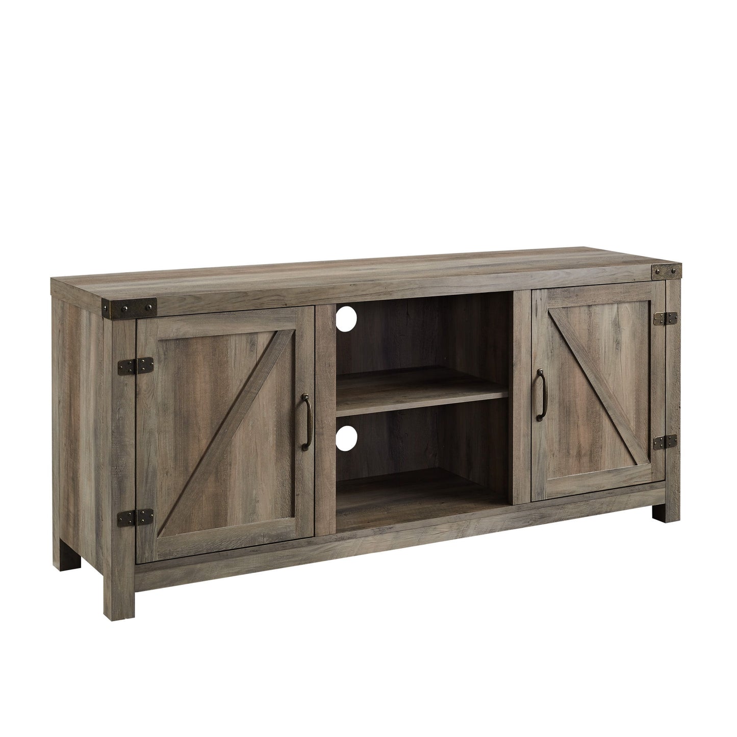 Farmhouse Barn Door TV Stand For TVs Up To 65"