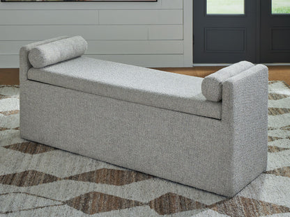 Galliden - Beige - Large Upholstered Dining Room Bench