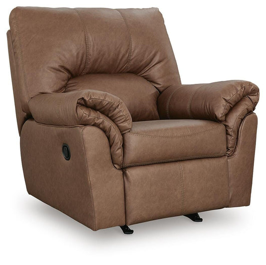 WillowBend - Rocker Recliner - Caramel - Faux Leather