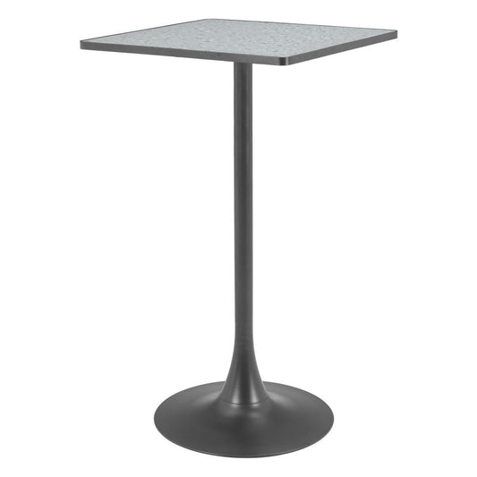 24" Wood Square Bar Table - Gray